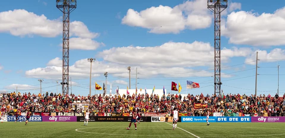 Матч Detroit City против Lexington в USL League One
