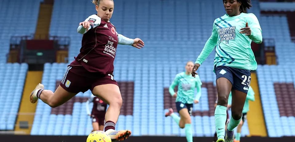 Игроки Aston Villa и London City Lionesses на поле