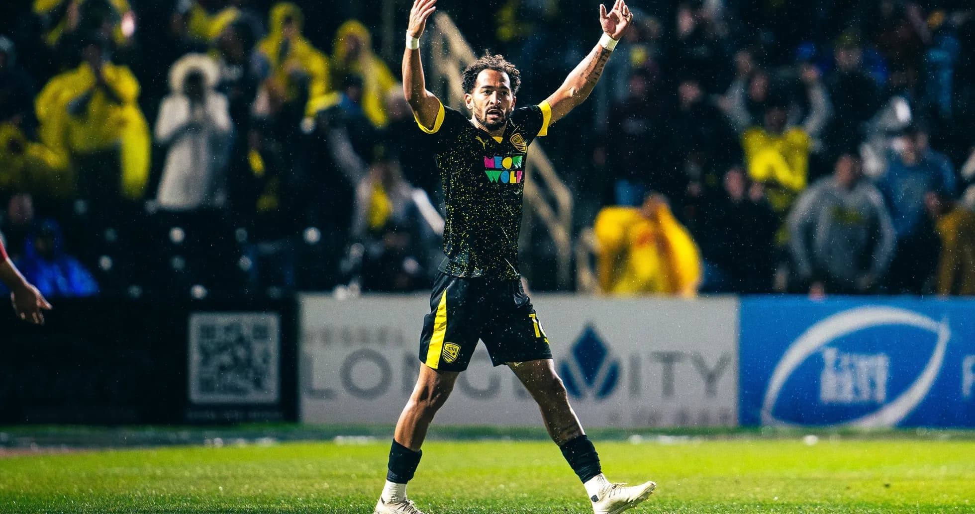 Игрок New Mexico United на поле во время матча