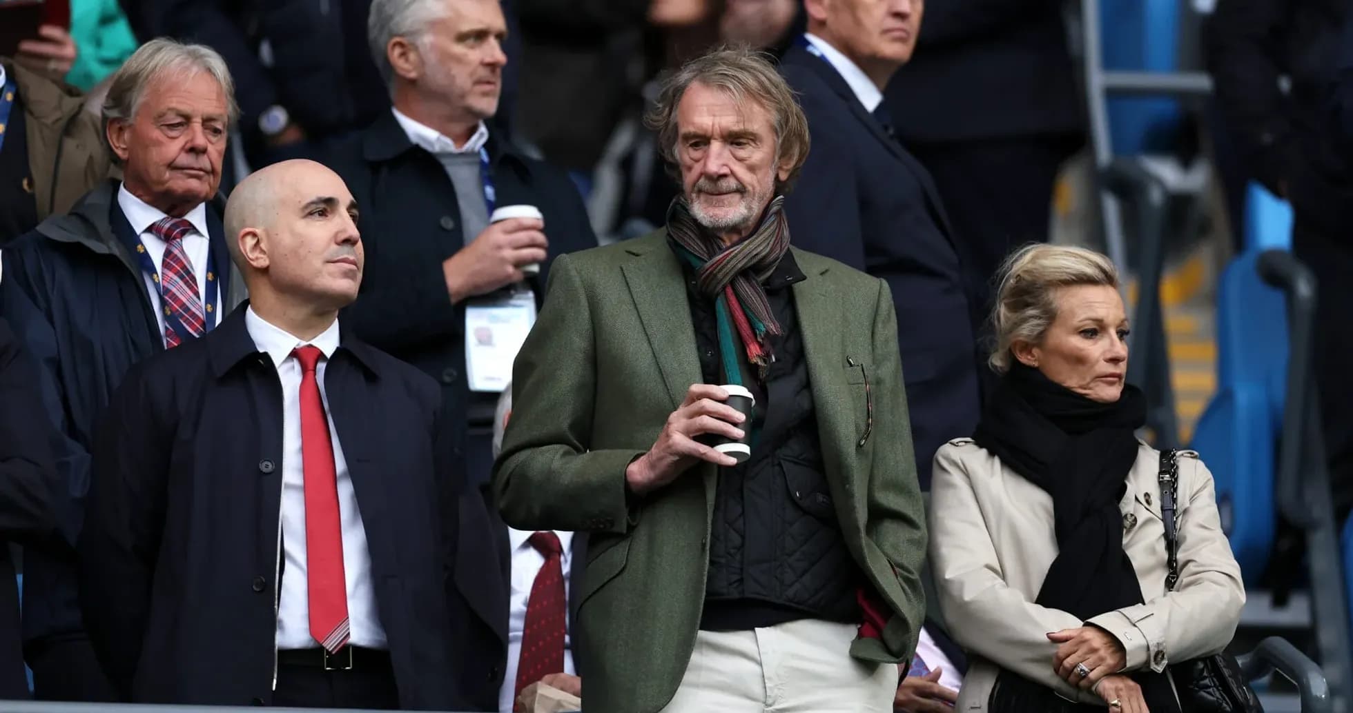 Spectators in stands during a sporting event
