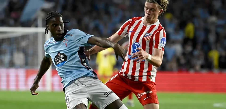 Celta Vigo vs Atletico Madrid match.