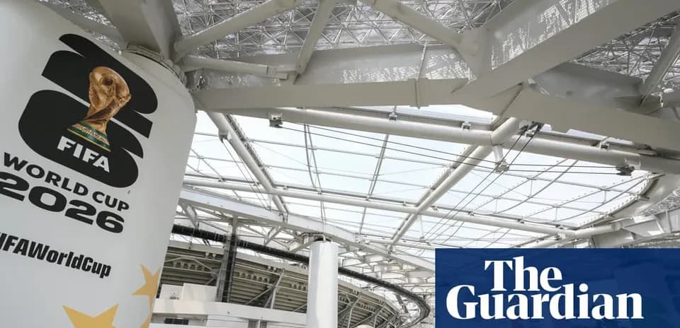 Логотип Кубка мира FIFA 2026 на стадионе