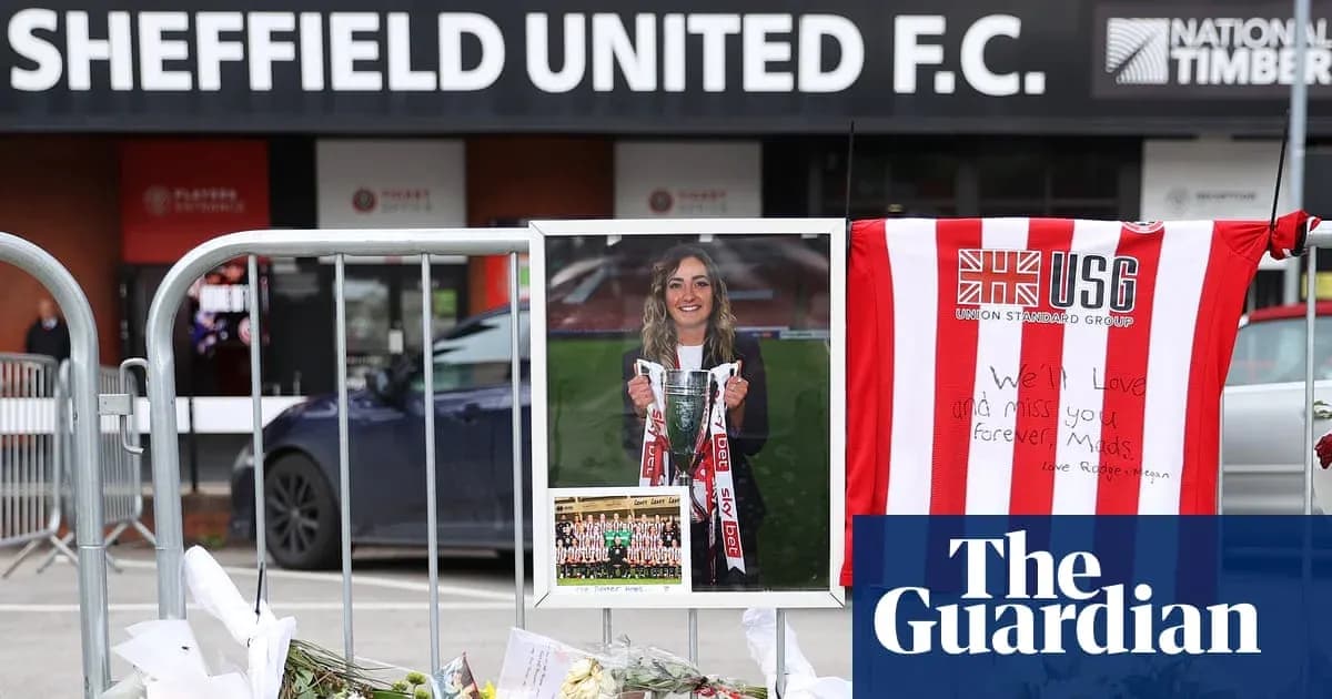 Tribute display outside Sheffield United F.C. stadium