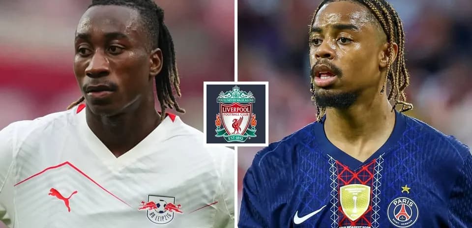 Игроки RB Leipzig и PSG на футбольном поле